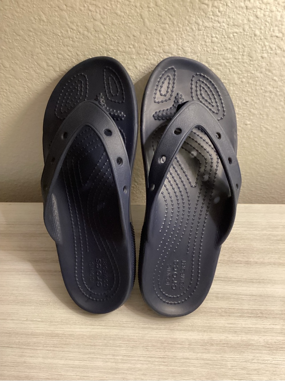 Crocs Sandals Baya II Flip Flop Slip On Women 7 Men 5 Navy Blue - IEC